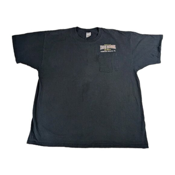 T shirt 2XL 2007 Rust In Peace Iron Horse Saloon Bike Week Ormond Beach FL LS - Picture 1 of 9